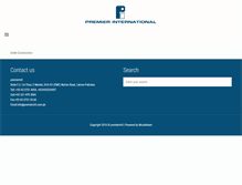 Tablet Screenshot of premierintl.com.pk